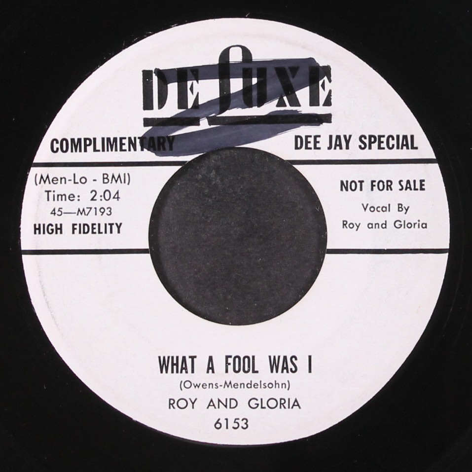 ROY & GLORIA: what a fool was i / you know my love is true DELUXE 7″ Single