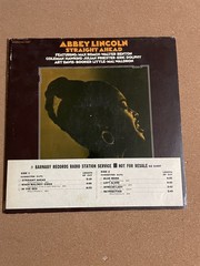 ABBEY LINCOLN STRAIGHT AHEAD BARNABY RECORDS RADIO STATION SERVICE PROMO VG+ LP