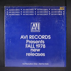 VARIOUS: avi records presents fall 1978 new releases AVI 12″ LP 33 RPM