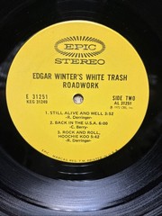 Edgar Winter White Trash Roadwork 2LP Rick Derringer Johnny Winter Live Vg++