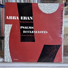[RADIO/SPOKEN WORD]~VG+ LP~ABBA EBAN~Reads From The Psalms Ecclesiastes~[1960~SP