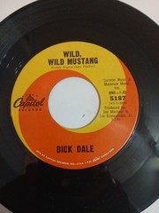 DICK DALE: wild, wild mustang / grudge run CAPITOL 45 RPM Excellent (EX)