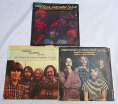 CREEDENCE CLEARWATER REVIVAL 3 COUNT LOT 2 RECORDS 7″ 45 RPM VINYL VG/VG R46