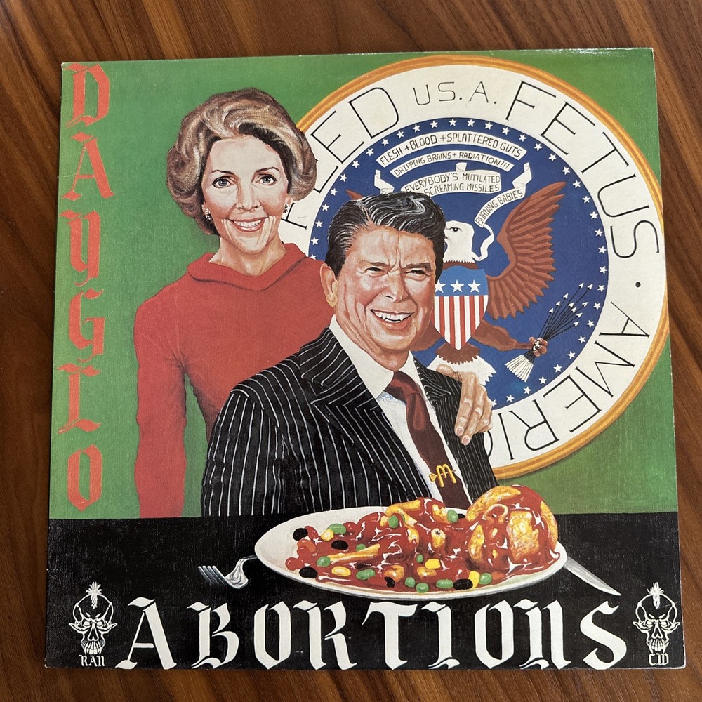 Dayglo Abortions, Feed US.A. Fetus. 1986 Toxic Shock LP. EX-NM condition
