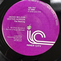 The Meeting Vol. 1 LP Vinyl Record Jackie McLean