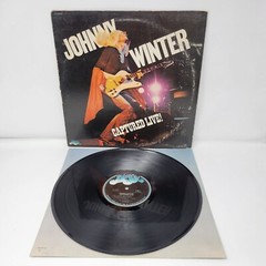 Johnny Winter “Captured Live!” Vinyl Record Album Rock Blues Genre 1976 Blue Sky
