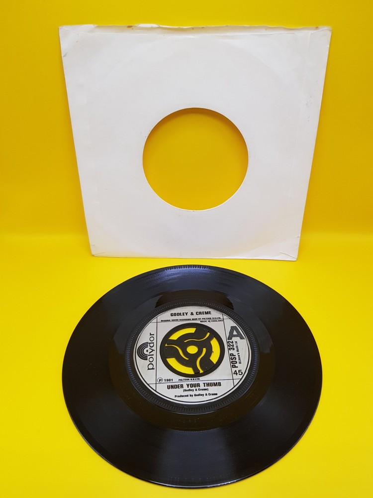 Godley & Creme Under Your Thumb 7″ Vinyl Single Record 1981 Polydor Records