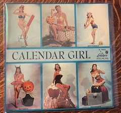 12″ LP~ JULIE LONDON~ 1956~ CALENDAR GIRL~ GATEFOLD COVER/MAROON LABEL~ NICE!