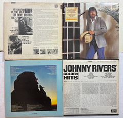 Lot of 4 33rpm Vinyls ~ Everly Brothers Ricky Skaggs John Conlee Johnny Rivers