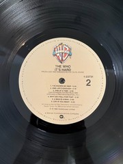 The Who It’s Hard LP 1982 Warner Bros W1 23731 VG+ Tested Original Lyric Sleeve