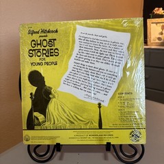 Alfred Hitchcock -GHOST STORIES FOR YOUNG PEOPLE- 1960s Scary Halloween Vinyl LP