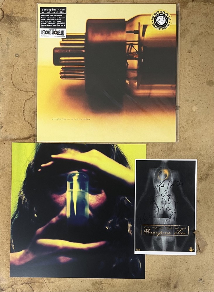 PORCUPINE TREE WE LOST THE SKYLINE CLEAR LP LIVE NEW RSD 2026 W/ FLYER & PRINT
