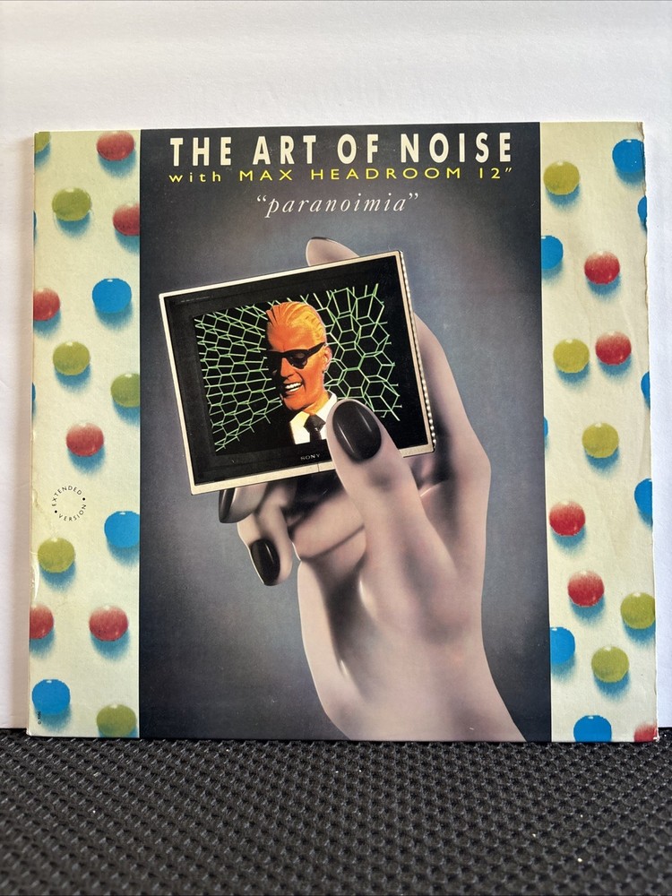 THE ART OF NOISE – MAX HEADROOM PARANOIMIA 12″ CHRYSALIS 4V9-43017 -inner EX
