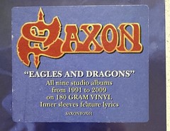 SAXON -EAGLES AND DRAGONS- LIMITED BOX SET EDITION LP VINYL X 9