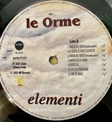 Le Orme Elementi Prima Edizione Limitata Ita 2001 M/M Disegni P. Whitehead Rara!
