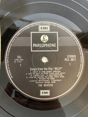 The Beatles HELP Record LP Original Parlophone UK Stereo 1965 EX Vinyl