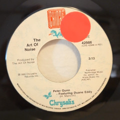 The Art Of Noise – Duane Eddy – Peter Gunn – 1986 Chrysalis 7″ Single + Pic