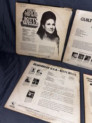 KITTY WELLS – COLLECTION OF KITTY WELLS RECORDS – LOT OF 5 LPS