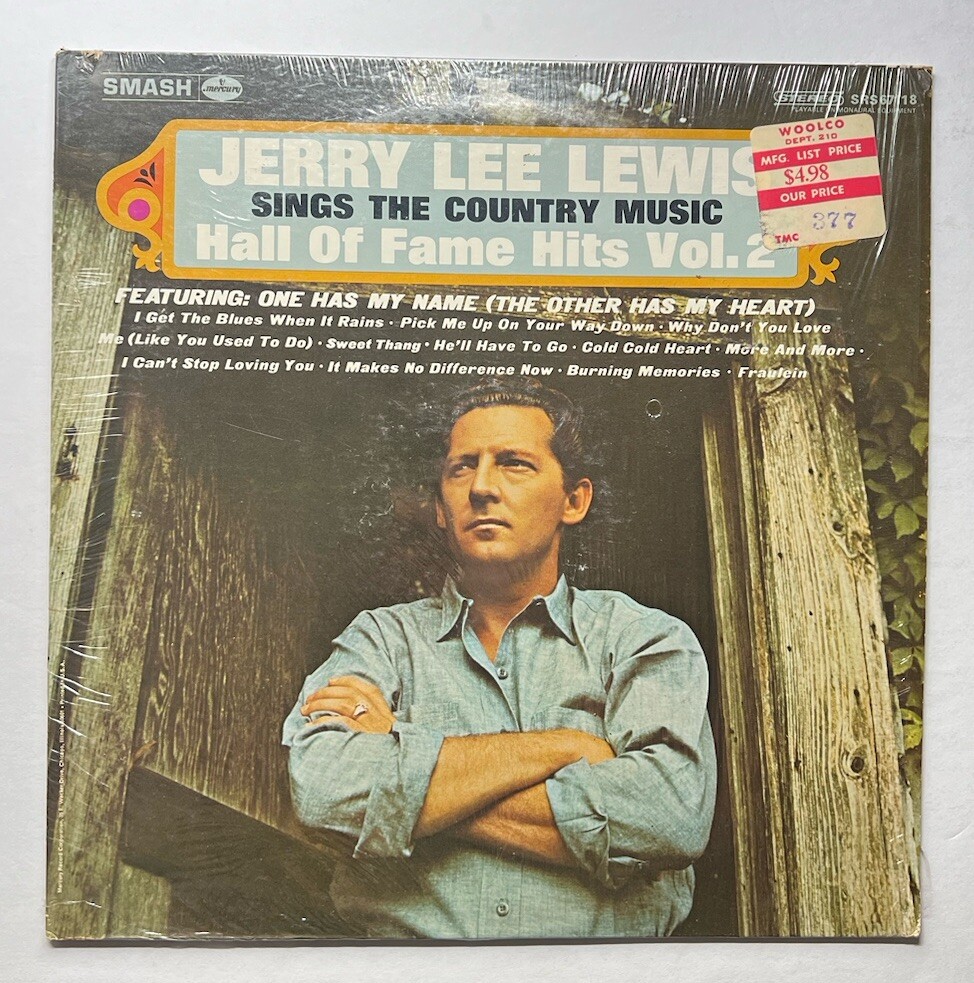 Jerry Lee Lewis Sings The Country Music Hall Of Fame Hits Vol. 2 LP Vinyl Record