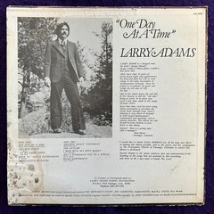 LARRY ADAMS One Day At A Time LP PRIVATE Xian Folk Psych Loner Real People RARE