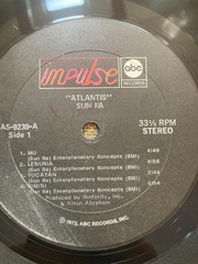 SUN RA – Atlantis VINYL LP 1973 Free-Jazz/Space-Jazz VG+/VG+