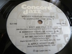 33RPM Concord Woody Herman – Presents Concord Jam Volume 1, high grade E or V++