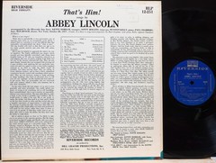 ABBEY LINCOLN “THAT’S HIM!” RIVERSIDE RLP12-251 MONO DG VG+(+)/EX Sonny Rollins