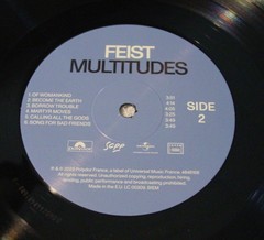 Feist Multitudes LP Polydor France 4848168 Czech Republic 2023 Excellent Disc