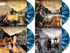 Led Zeppelin – Live ’69 & ’73 4LP Green w/Blue & White Splatter Vinyl Record