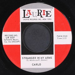 CARLO & GROUP: ring a ling / stranger in my arms LAURIE 7″ Single 45 RPM