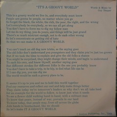 The Unifics – It’s A Groovy World Promo Soul 45 on Kapp with Picture Sleeve