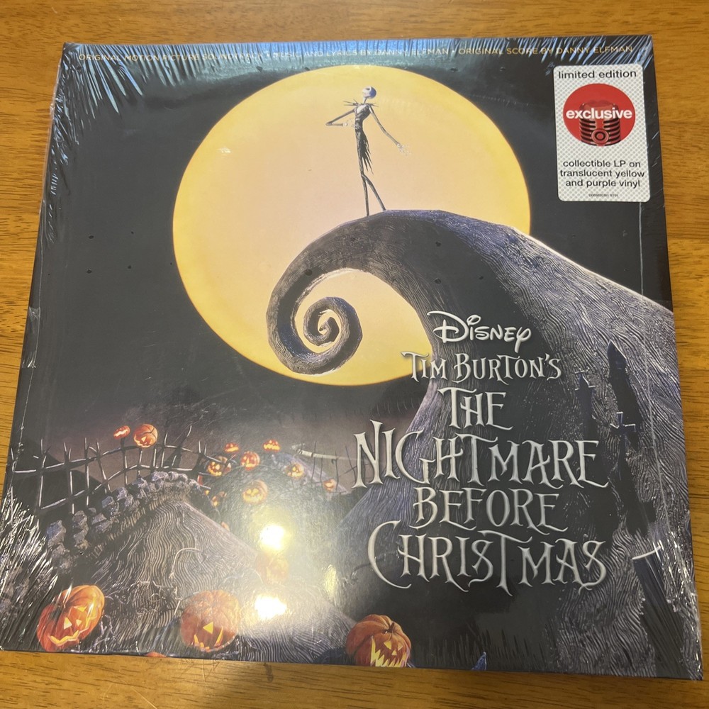 New: THE NIGHTMARE BEFORE CHRISTMAS – Tim Burton (Yellow & Purple 2xLP) VINYL
