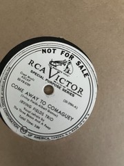 Lot 8 RCA VICTOR Special Purpose Series DJ White Label 78rpm 40s 50s Records !