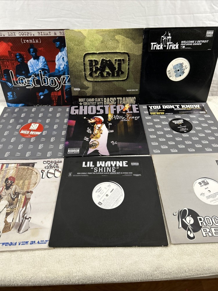 Lot Of 9 LP Rap Hippop