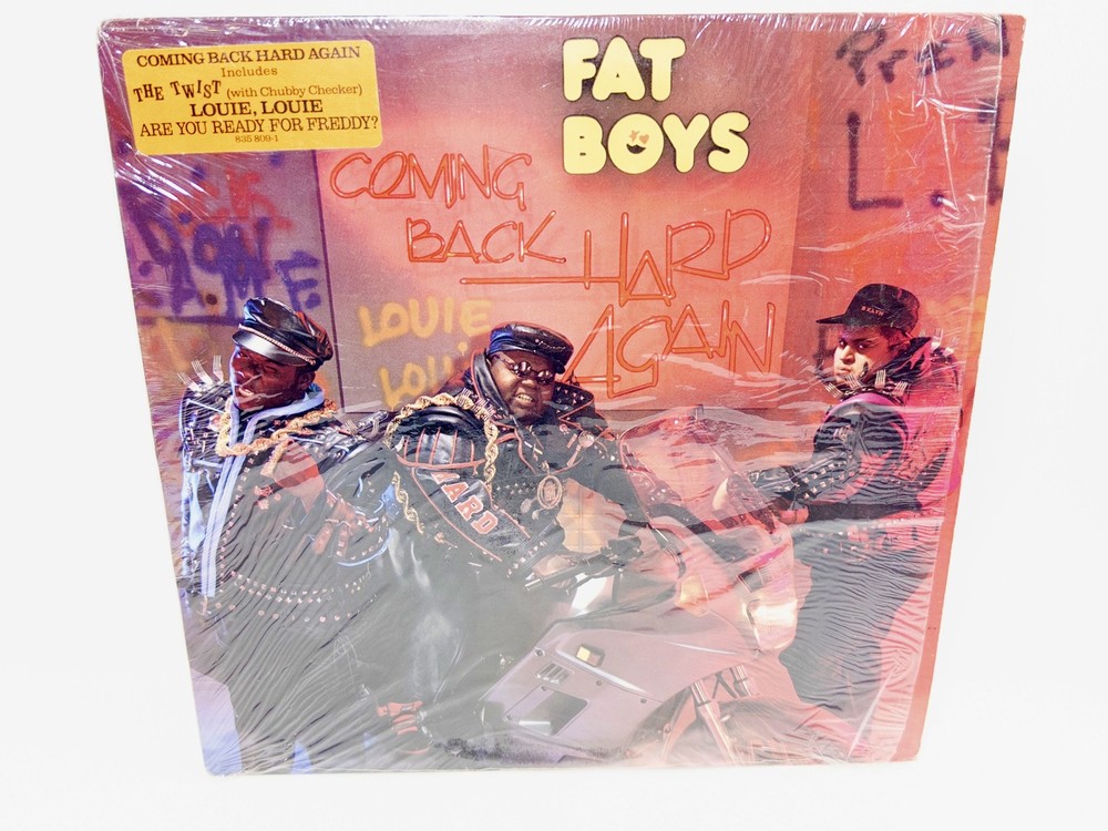 Fat Boys Coming Back Hard Again Vinyl LP, Tin Pan Apple Records, Shrink, Hype EX