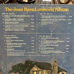 One Day At A Time VSD 79310 & Lovesong VSD 79/8LP’s by Joan Baez 3 Vinyl’s VG+