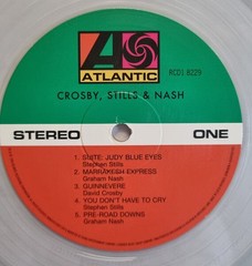 Crosby, Stills & Nash – Crosby, Stills & Nash – 1 LP – Crystal Clear Vinyl