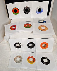 VTG Lot of 25 Classic Rock Pop 45RPM Single Records CCR Benatar Croce Jackson 5