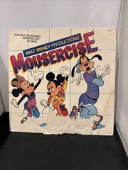 Walt Disney Mousercise Disneyland 62516 Vinyl Record LP 1982 Vintage untested(W)