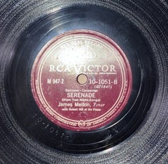 1942 JAMES MELTON SERENADE 2 RECORD SET RCA RED SEAL LABEL 78 RPM