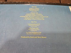 Rush Hemispheres Vinyl LP Record SRM-1-3743 1978 1st Issue VG-