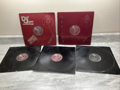Vtg LOT Of 5 DEF JAM Vinyl Recordings Jassy Jay LL Cool J Hollis Crew 80s 90s