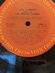 Live at the Winter Gardens by Liza Minnelli Vinyl LP 1974 PC 32854