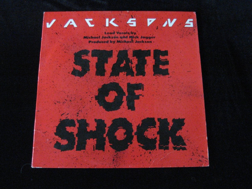 Jackson’s 12″ State Of Shock 12 Inch Single (with M Jagger) Epic 49-05022 EX