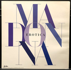 Madonna Erotica 12×12 1992 Promotional Flat – VG-