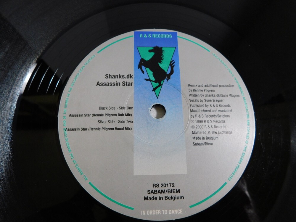 Shanks.dk–Assassin Star 12″ Single Belgium Release Drum n Bass,Breaks,Downtempo