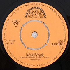 Vodomilové – Řidič Má Tvrdý Chléb / Co Bych Si Přál 45rpm Record 0 43 1563 Czech