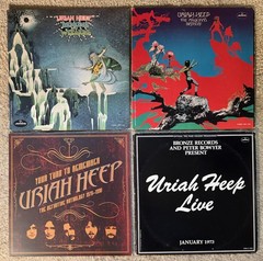 Uriah Heep Lot 4 Record LP – Your Turn To Remember Magician’s B-Day Demons Live