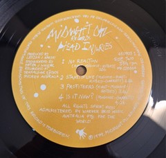 Midnight Oil Head Injuries Original Inner Sleeve Australian Pressing Vinyl LP
