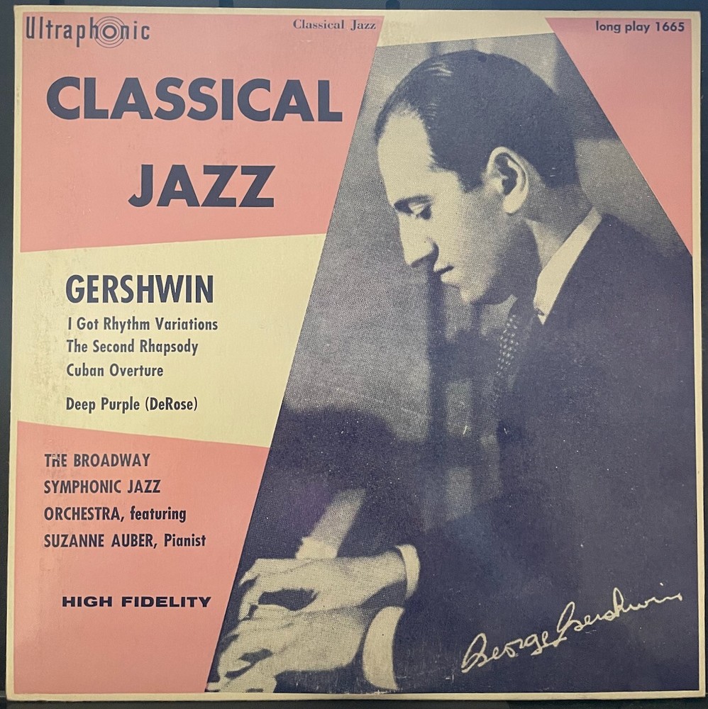 George Gershwin Classical Jazz 1665 Ultraphonic High Fidelity LP 1959 EX
